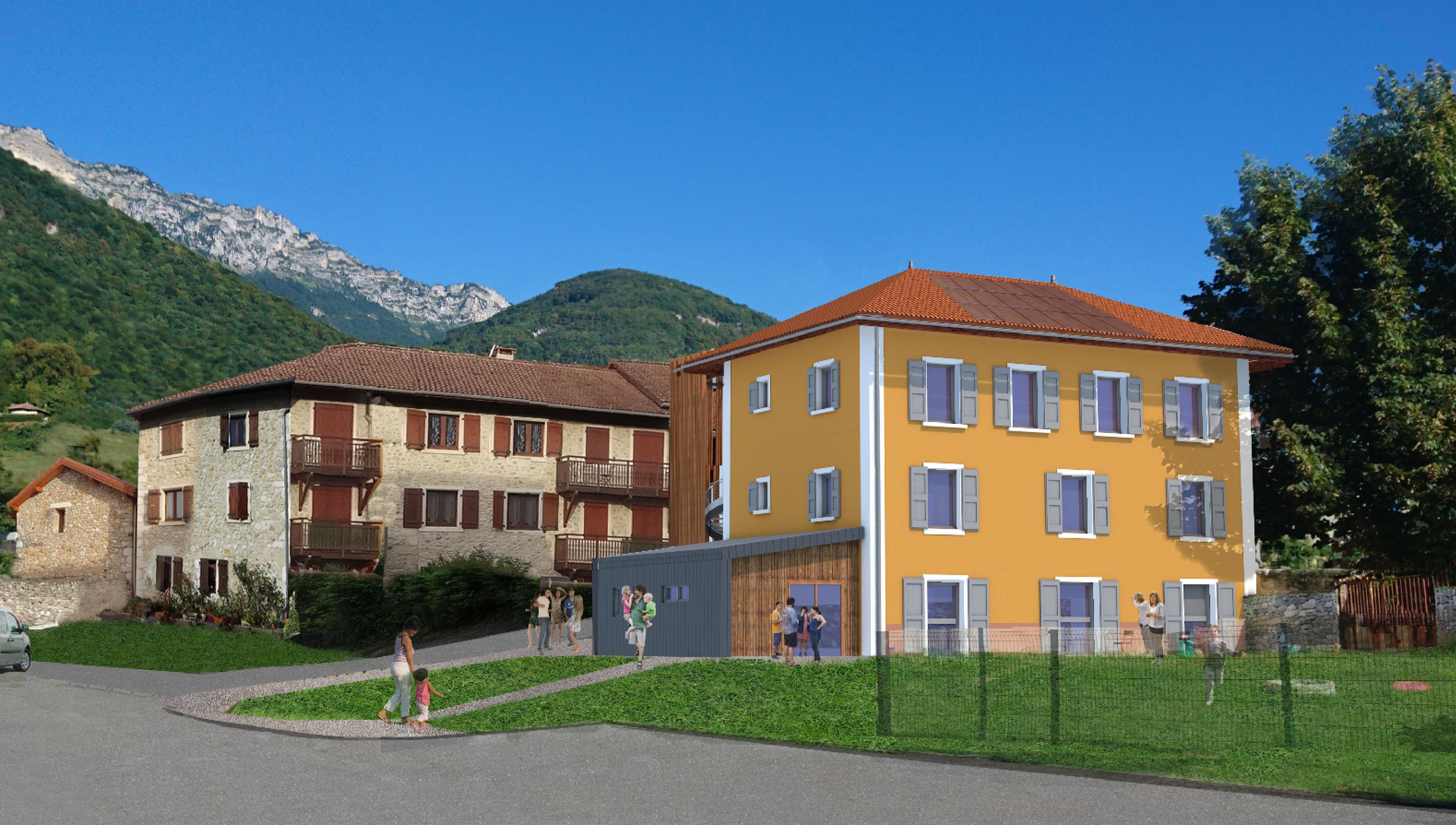 Transformation d’un bâtiment en centre de loisirs et logement d’urgence – Le-Touvet (38)